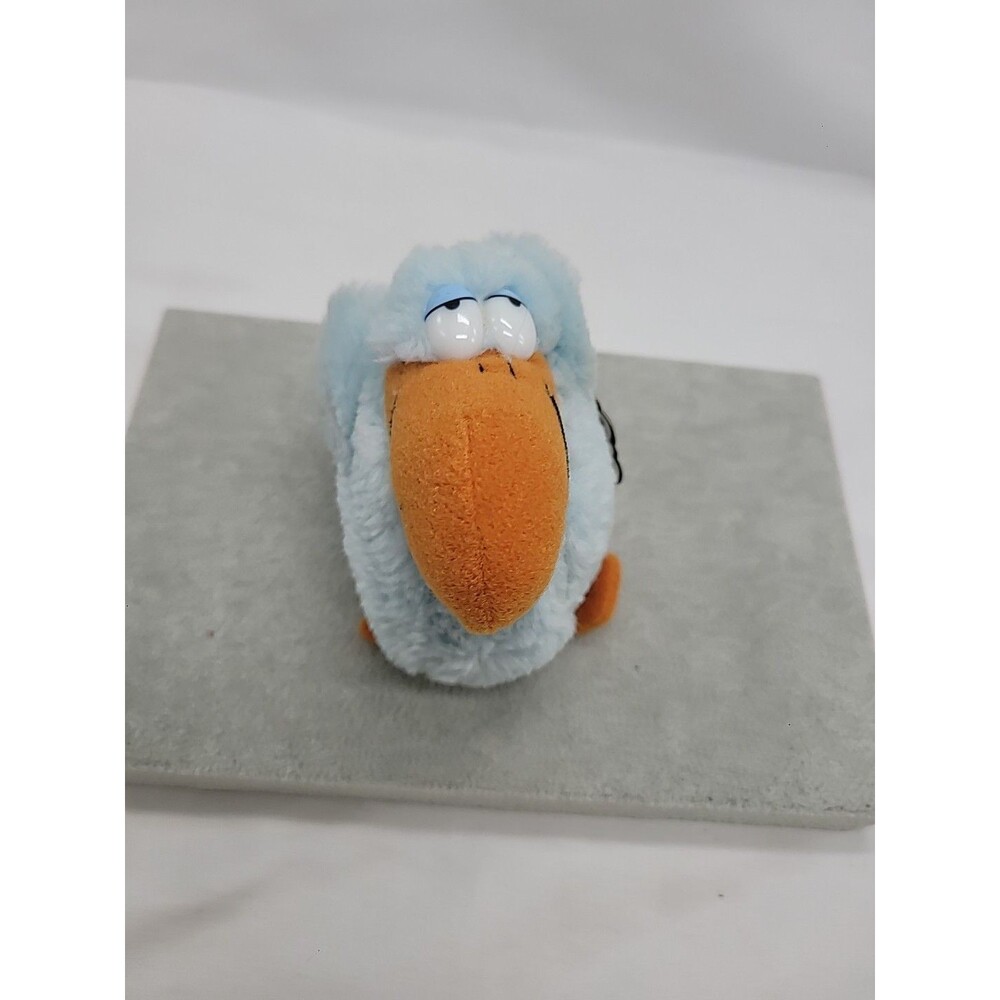 WALLACE BERRIE 1982 VINTAGE GODFREY GOONY BLUE  BIRD PLUSH STUFFED ANIMAL TOY 4"